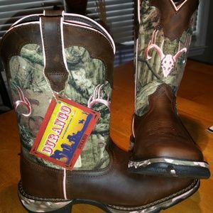 Durango pink camo boots size 8.5M